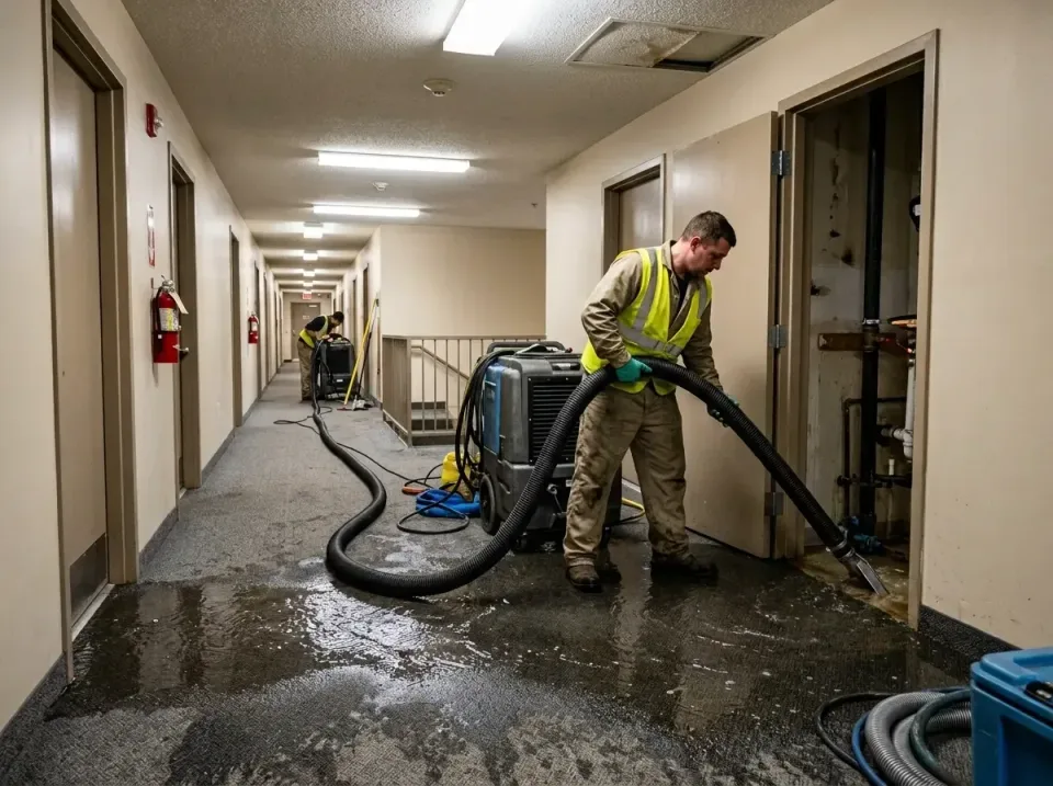 multi-unit-apartment-hallway-f-005 — frequently asked questions, Emergency Burst Pipe Water Extraction & Removal in Purcellv…